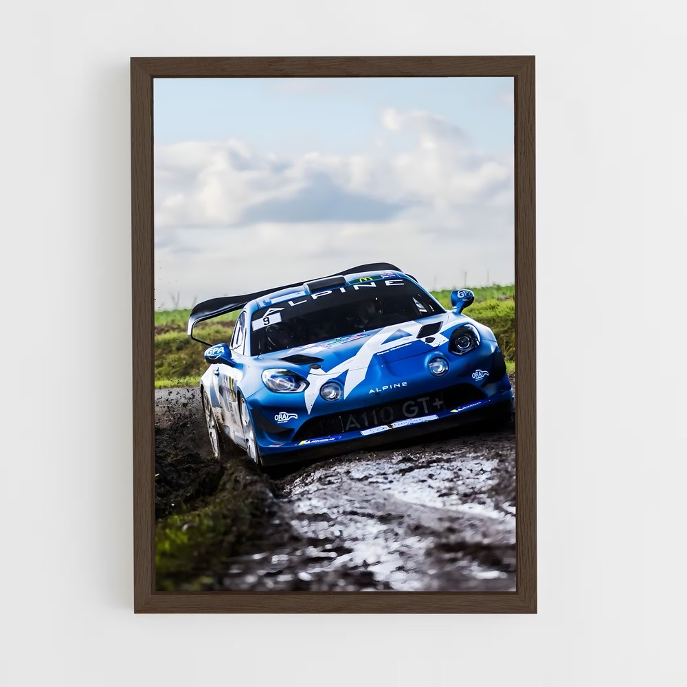 Poster Route Boueuse – affiche Alpine (vue 5)